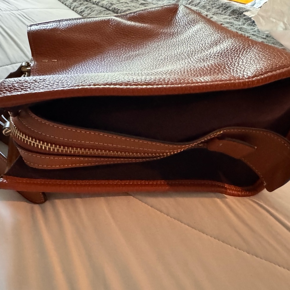 Coach Rogue Elegant Brown Leather Tote Bag - Picture 7 of 8